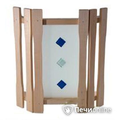 Абажур настенный Банные штучки АУ-1СВ с одним стеклом и цветной вставкой в Омске